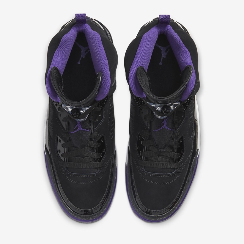 jordan spizike purple and black