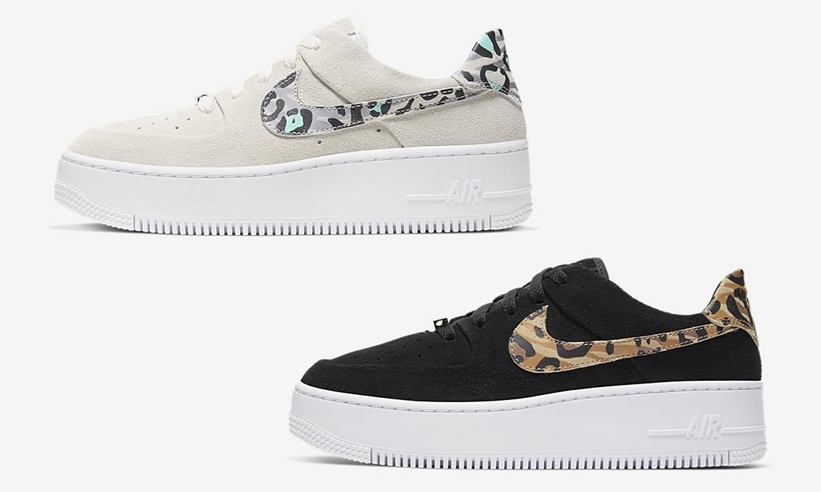 ナイキ ウィメンズ エア フォース 1 セージ ロー "カモスウッシュ" (NIKE WMNS AIR FORCE 1 SAGE LOW "Camo Swoosh") [CQ7511-071,171]