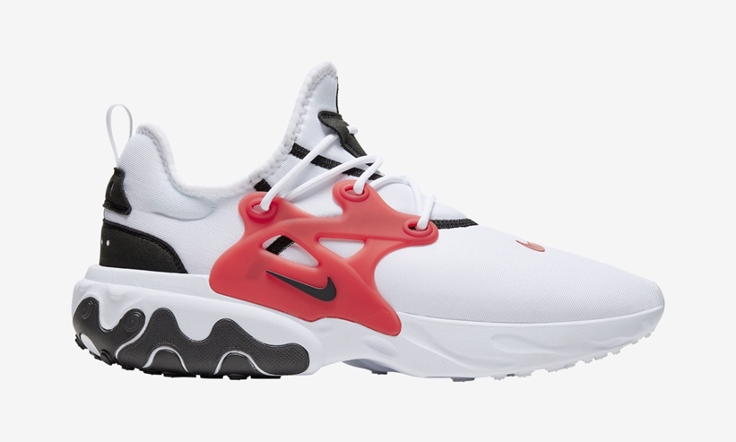 nike react presto red black and white