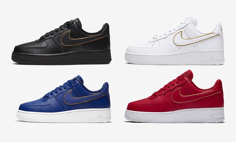 ナイキ ウィメンズ エア フォース 1 07 ロー エッセンシャル 4カラー (NIKE WMNS AIR FORCE 1 07 LOW ESSENTIAL “Black/White/Blue/Red”) [AO2132-005,102,401,602]