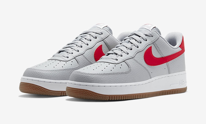 ナイキ エア フォース 1 07 ロー 2 “ウルフグレー/ユニバーシティレッド” (NIKE AIR FORCE 1 07 LOW 2 “Wolf Grey/University Red”) [CI0057-003]