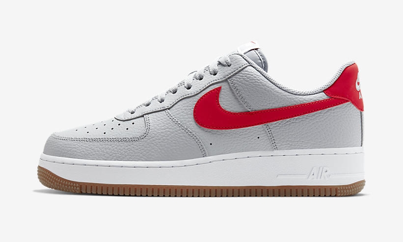 nike air force 1 wolf grey university red