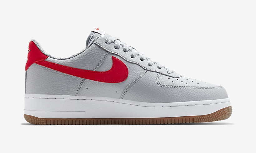 nike air force 1 wolf grey university red