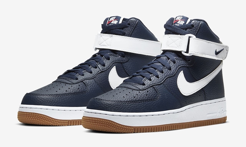 ナイキ エア フォース 1 07 ハイ “オブシディアン/レッドオービット” (NIKE AIR FORCE 1 07 HIGH “Obsidian/Red Orbit”) [AT7653-400]