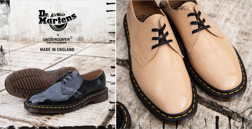 UNDERCOVER x Dr. Martens 2019 F/W 1461 PATENT 3 ホール シューズが発売 (アンダーカバー ドクターマーチン)