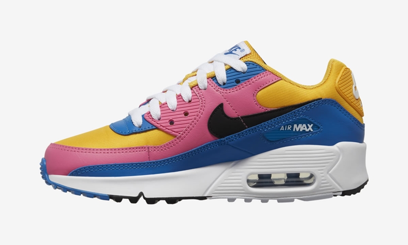 nike yellow pink blue