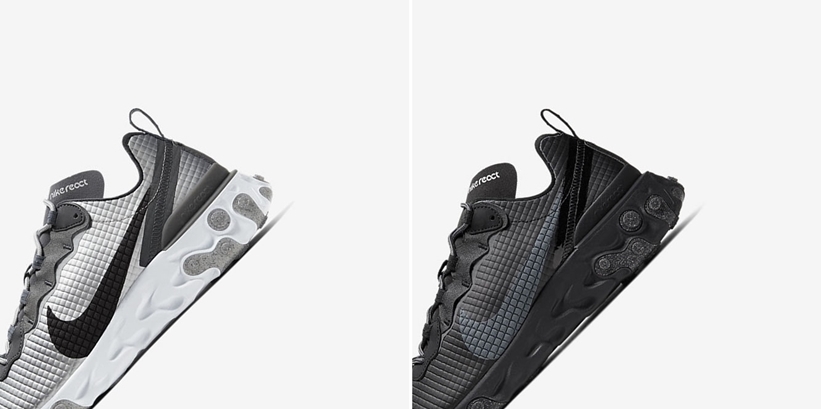 ナイキ リアクト エレメント 55 プレミアム “ブラック/メタリックシルバー” (NIKE REACT ELEMENT 55 PREMIUM “Black/Metallic Silver”) [CI3835-001,002]