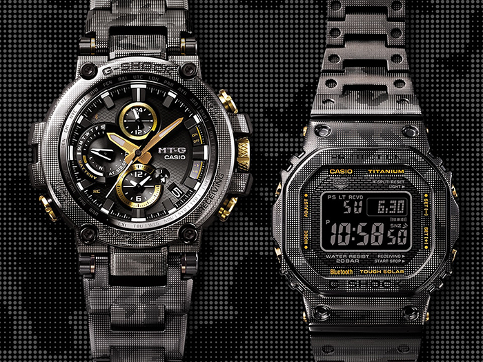 G-SHOCK メタルケースモデルをレーザー彫刻カモフラージュ柄にデザインした2型が11月発売 (Gショック ジーショック)