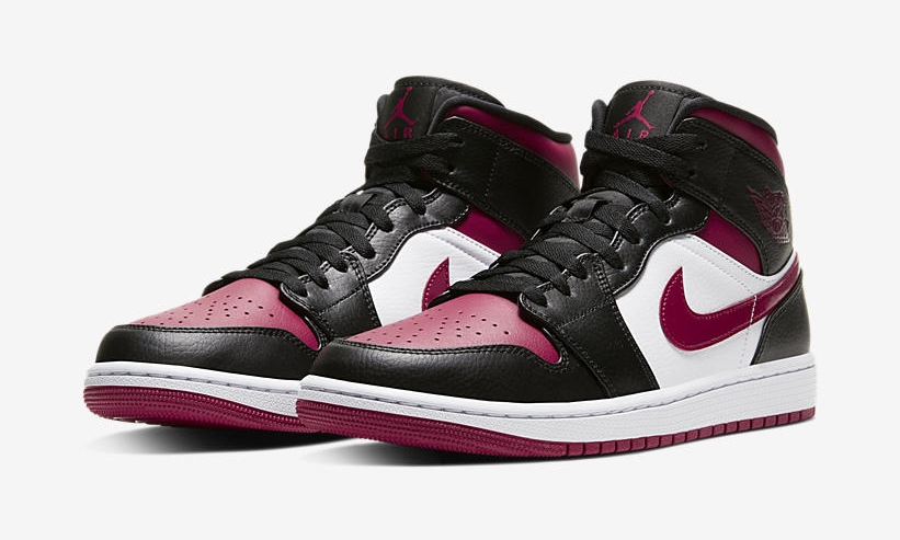 ナイキ エア ジョーダン 1 ミッド “ブラック/レッド/ホワイト” (NIKE AIR JORDAN 1 MID “Black/Red/White”) [554724-066][554725-066]