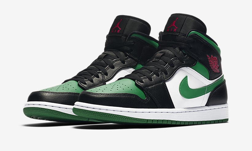 2/29発売！ナイキ エア ジョーダン 1 ミッド “ブラック/グリーン/ホワイト” (NIKE AIR JORDAN 1 MID “Black/Green/White”) [554724-067]