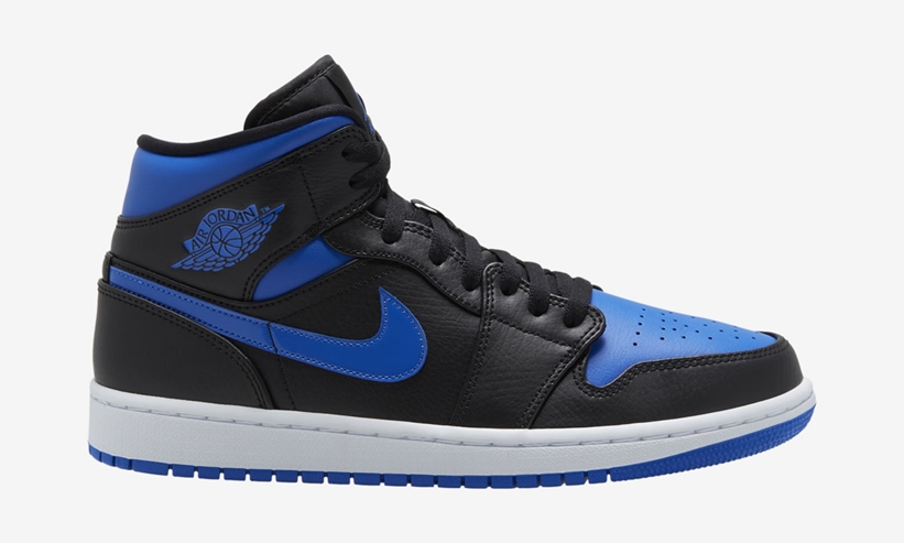 air jordan mid 1 black and blue