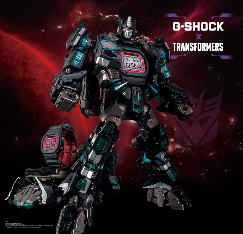 【12/7発売】第2弾は「マスターオプティマスプライム」が時計と合体！G-SHOCK × TRANSFORMERS (Gショック ジーショック トランスフォーマー DW-5600TF19-SET)