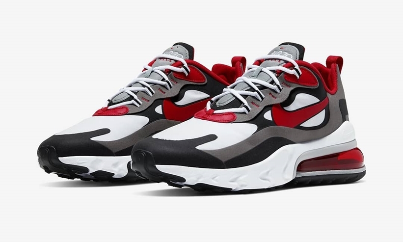 ナイキ エア マックス 270 リアクト “ホワイト/グレー/レッド” (NIKE AIR MAX 270 REACT “White/Grey/Red”) [CI3866-002]