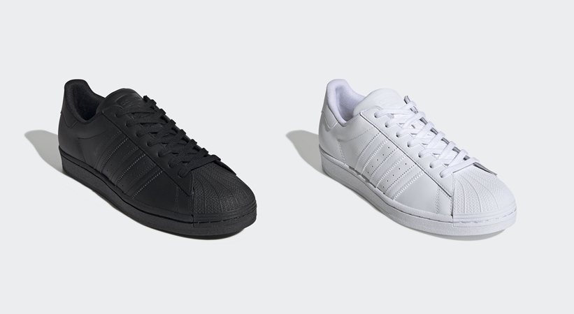 12/1発売！オールブラック/ホワイトカラーのアディダス オリジナルス スーパースター (adidas Originals SUPERSTAR “Triple Black/Triple White”) [EG4957,4960]