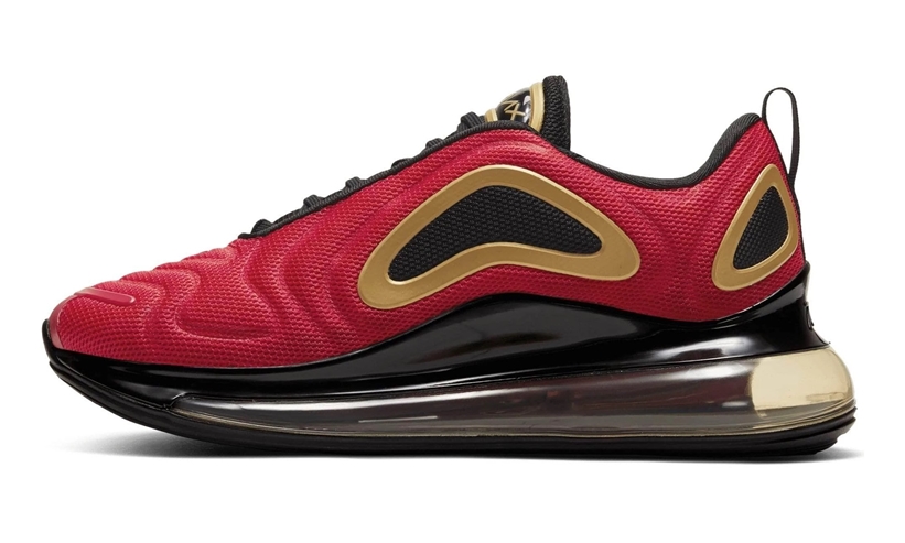 air max 720 red black gold