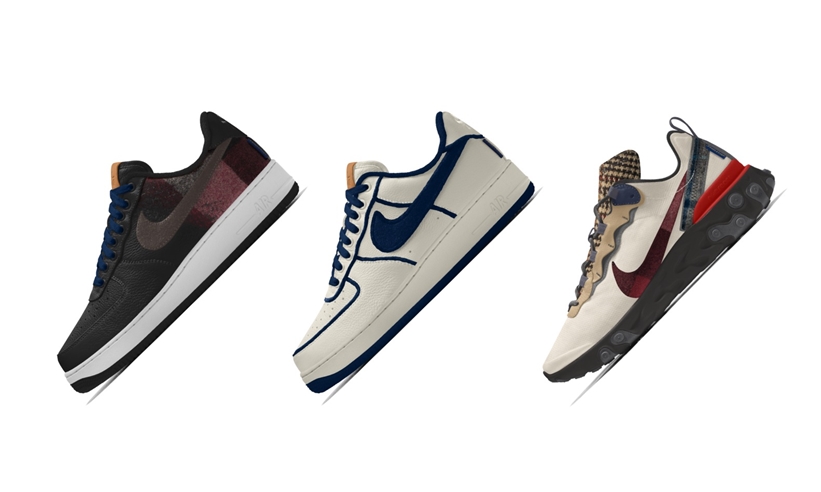 【NIKE BY YOU】新たなパータンのペンドルトン × ナイキ エア フォース 1 ロー/リアクト エレメント 55 (PENDLETON AIR FORCE 1 LOW/REACT ELEMENT 55)