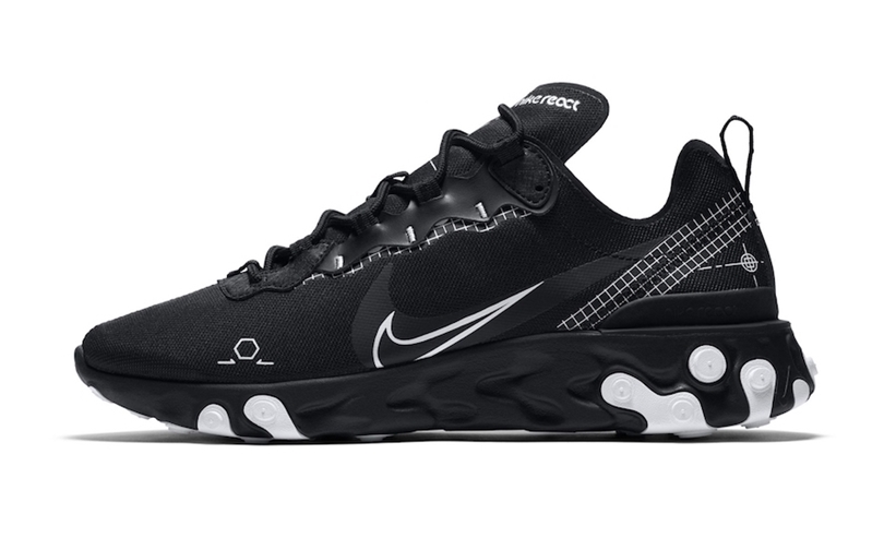 nike react element 55 black schematic