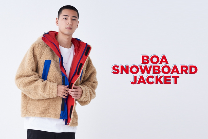 A BATHING APEからスノーボードジャケットをボア素材で仕上げた「BOA SNOWBOARD JACKET」が11/23発売 (ア ベイシング エイプ)