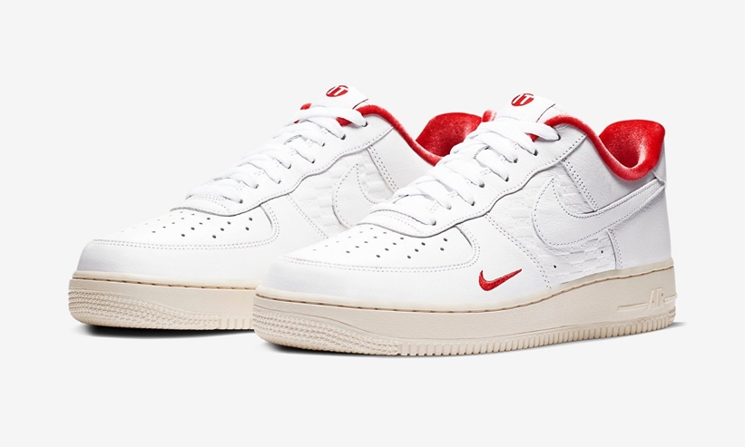 7/4発売！KITH × NIKE AIR FORCE 1 LOW “White/University Red/Metallic Gold” (キス ナイキ エア フォース 1 ロー “ホワイト/ユニバーシティレッド/メタリックゴールド”) [CZ7926-100]