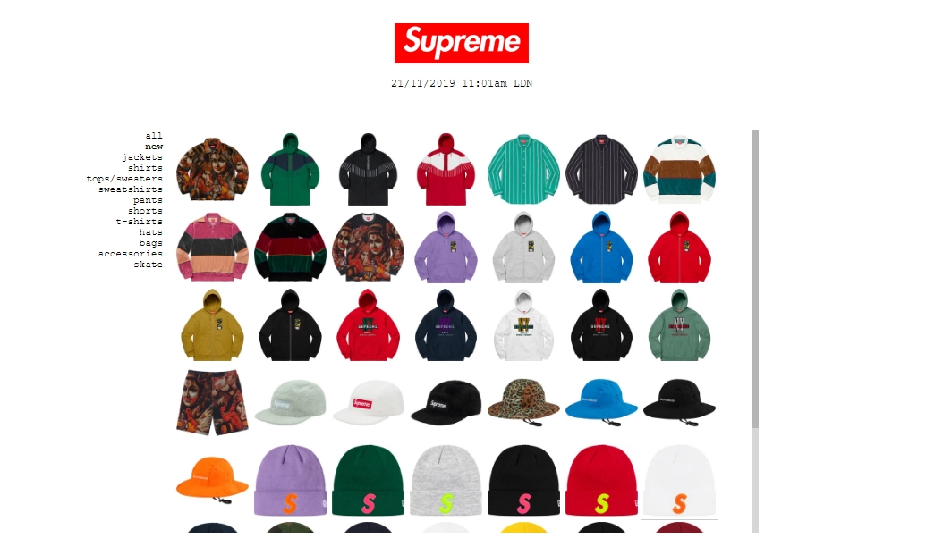 11/23発売！SUPREME ハードカバーブック 「Supreme (Vol 2)」 & 2019 F/W レギュラーアイテム一覧！