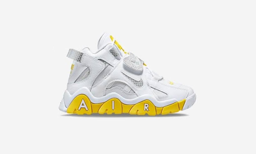 12月発売！ナイキ ウィメンズ エア バラージ ミッド “ホワイト/クローム/イエロー” (NIKE WMNS AIR BARRAGE MID “White/Chrome/Yellow”) [CJ9574-100]