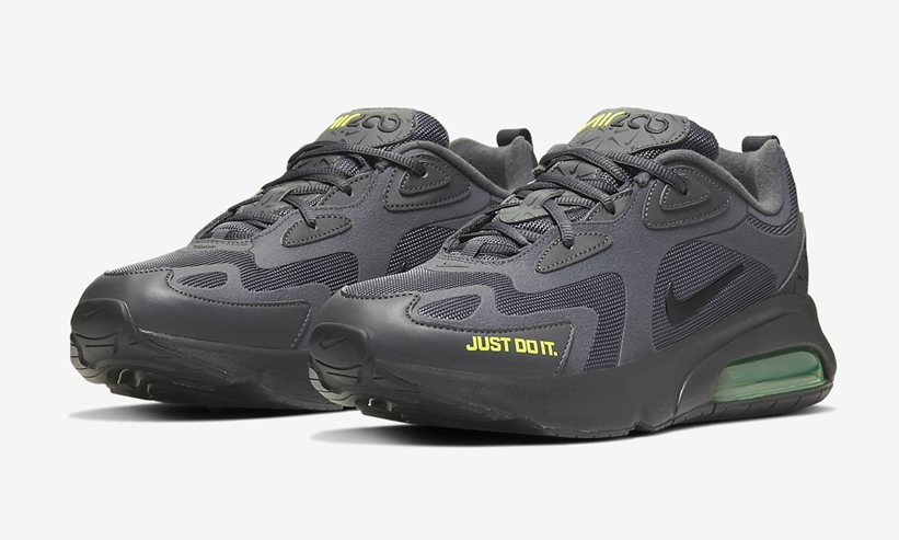 ナイキ エア マックス 200 “ジャストドゥイット” "ダークグレー/ボルト" [CT2539-001] (NIKE AIR MAX 200 “Just Do It” "Dark Grey/Volt")