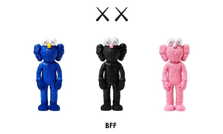 KAWS BBFが3カラーが11/26にKAWSONE.comにて再発売 (カウズ BBF "Black/Blue/Pink")