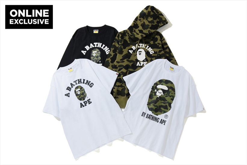 A BATHING APE ONLINE EXCLUSIVE 新作がリリース (ア ベイシング エイプ オンライン 限定)