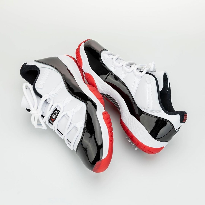 国内 6/20発売予定！ナイキ エア ジョーダン 11 レトロ ロー “ホワイト/ジムレッド/ブラック” (NIKE AIR JORDAN 11 RETRO LOW “White/Gym Red/Black”) [AV2187-160]