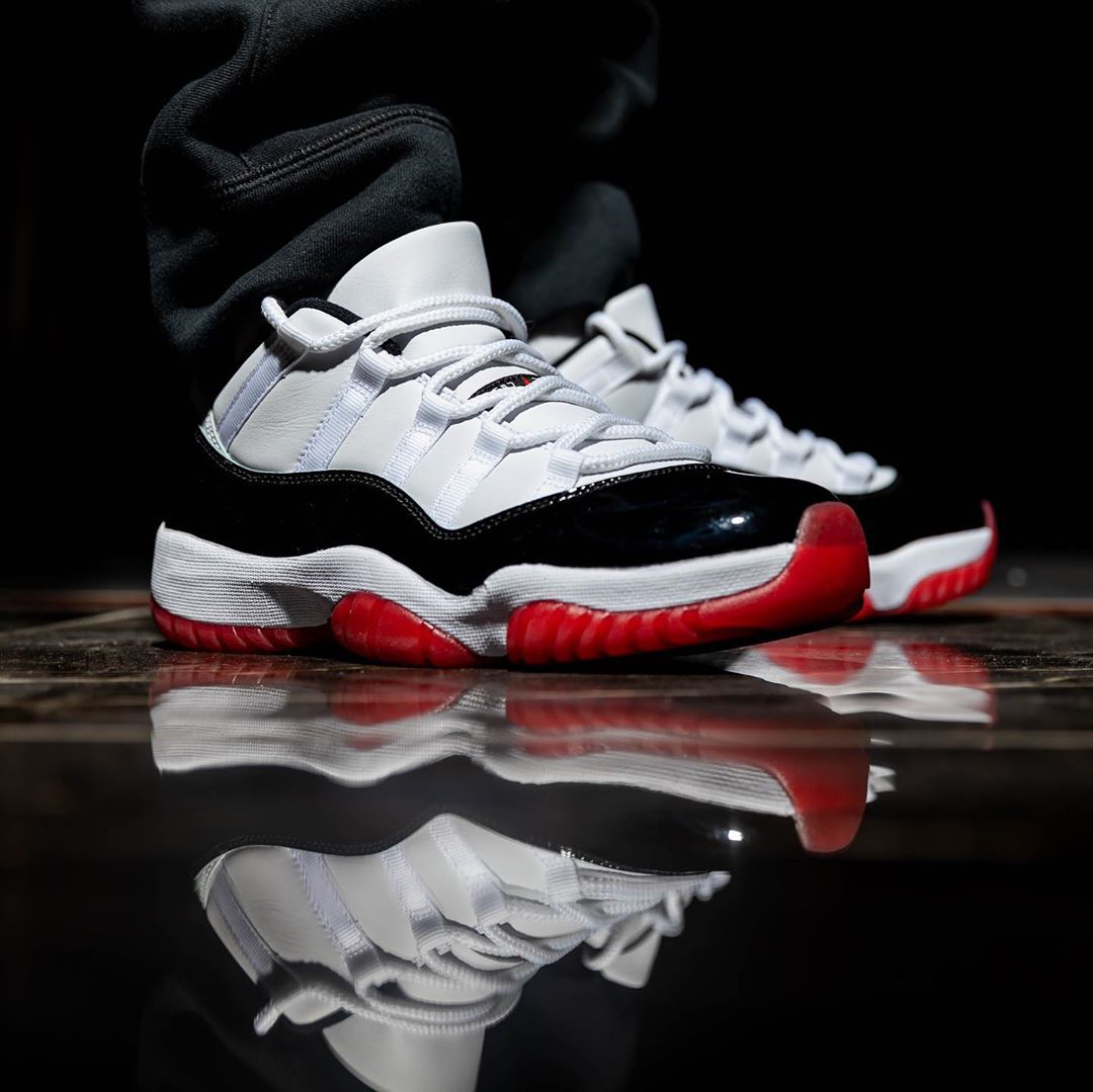 NIKE / ナイキ | AIR JORDAN 11 RETRO LOW AV2187-160 エアジョーダン レトロ ロー スニーカー | 27.5 | WHITE/UNIVERSITY RED-BLACK | メンズ