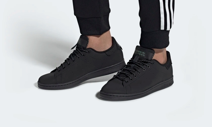 12/2発売！フリース裏地付きのadidas Originals STAN SMITH “Core Black/Trace Green” (アディダス オリジナルス スタンスミス) [FV4641]