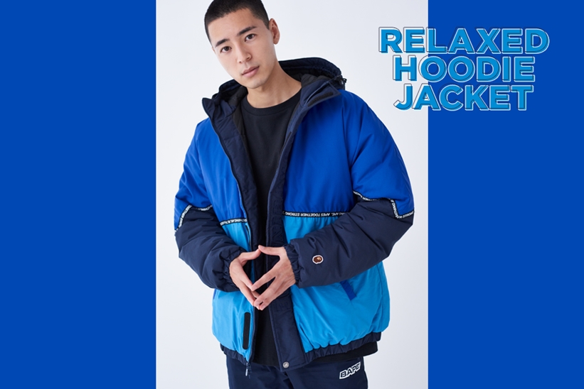 A BATHING APEからオーバーサイズに着こなすフーディジャケット「RELAXED HOODIE JACKET」が11/30発売 (ア ベイシング エイプ)