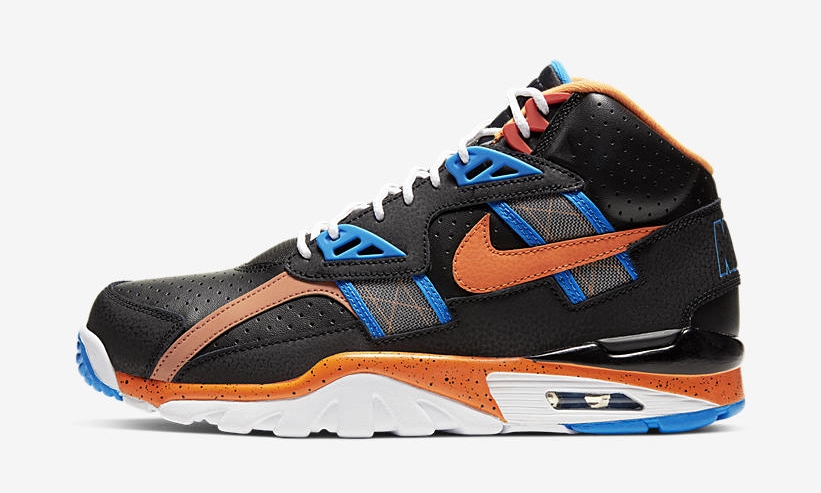 nike air trainer sc high orange blue