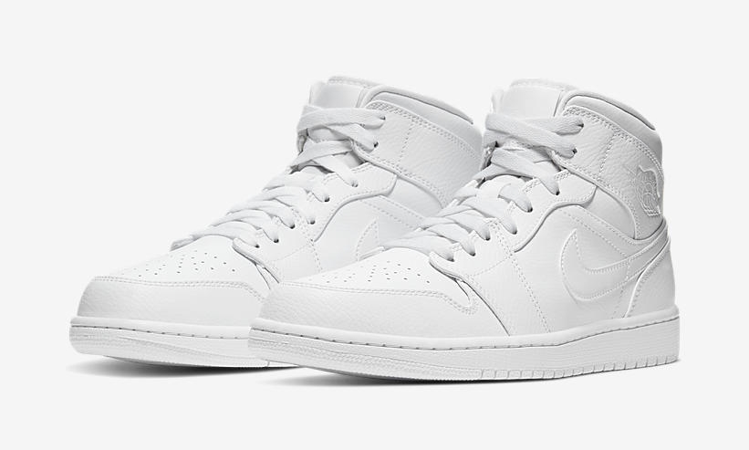 NIKE JORDAN 1 MID 27.5cm トリプルホワイト