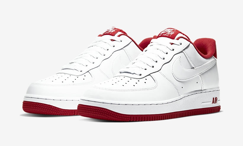 ナイキ エア フォース 1 07 1 ロー “ホワイト/ユニバーシティレッド” (NIKE AIR FORCE 1 07 1 LOW “White/University Red”) [CD0884-101]