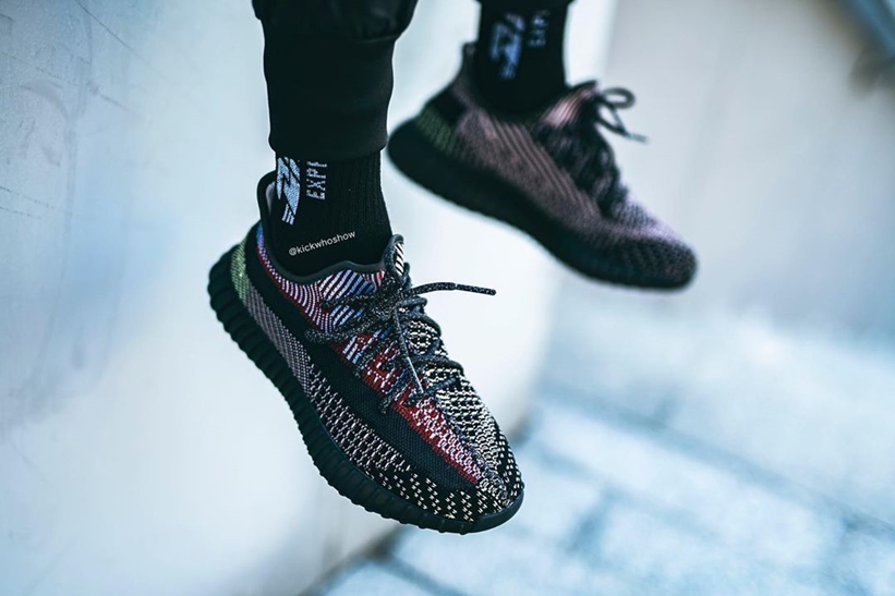 yeezy yecheil non reflective on feet