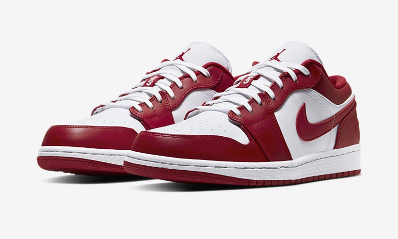 4/18発売！ナイキ エア ジョーダン 1 ロー “ジムレッド/ホワイト” (NIKE AIR JORDAN 1 LOW “Gym Red/White”) [553558-611]