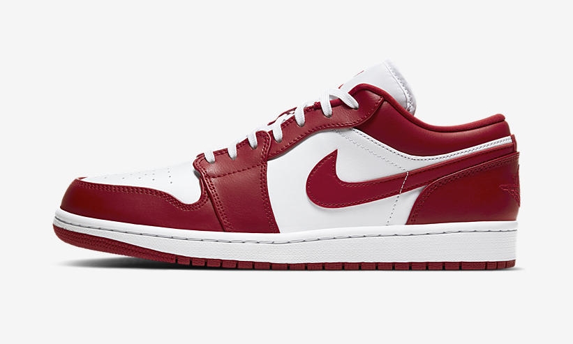 4/18発売！ナイキ エア ジョーダン 1 ロー “ジムレッド/ホワイト” (NIKE AIR JORDAN 1 LOW “Gym Red/White”) [553558-611]