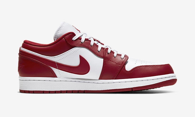 4/18発売！ナイキ エア ジョーダン 1 ロー “ジムレッド/ホワイト” (NIKE AIR JORDAN 1 LOW “Gym Red/White”) [553558-611]