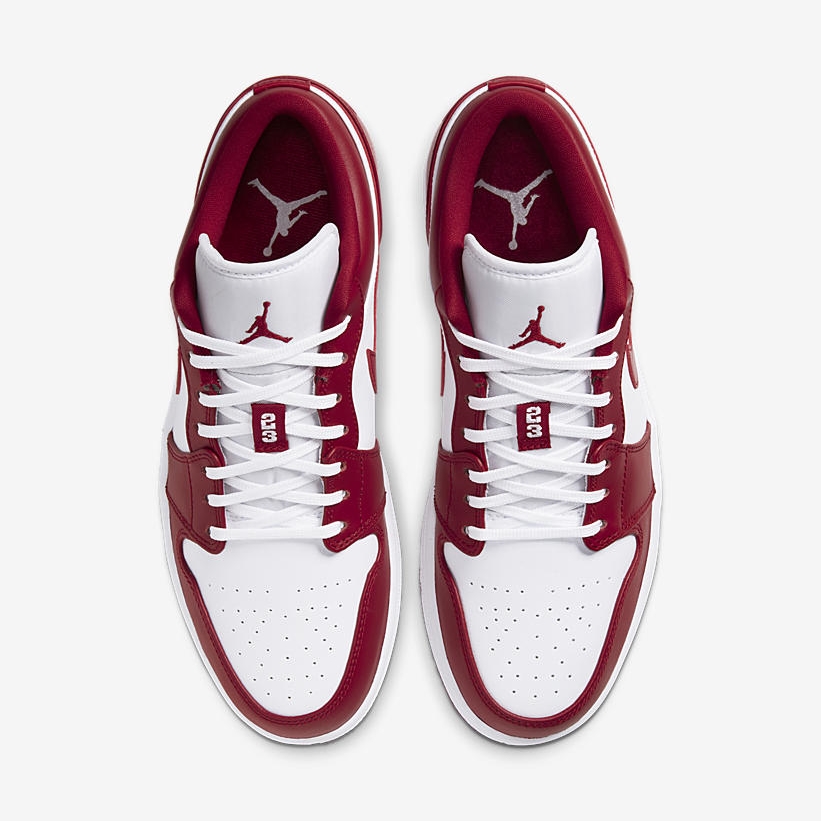 4/18発売！ナイキ エア ジョーダン 1 ロー “ジムレッド/ホワイト” (NIKE AIR JORDAN 1 LOW “Gym Red/White”) [553558-611]