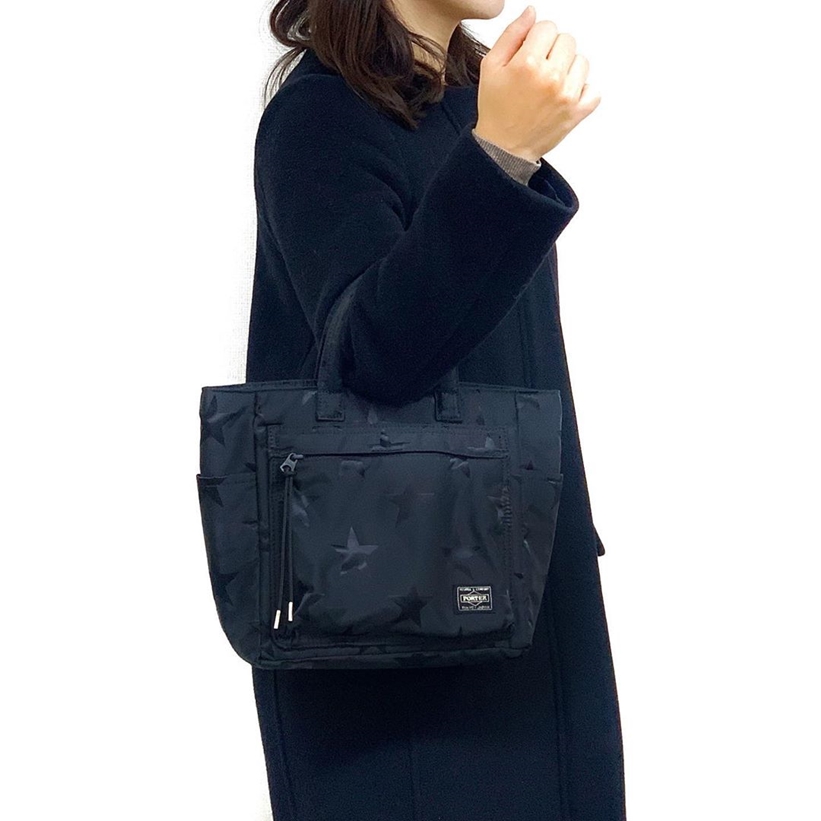 直売特注品 Porter フラッグシリーズ 星柄 ショルダーバッグ 黒 未使用