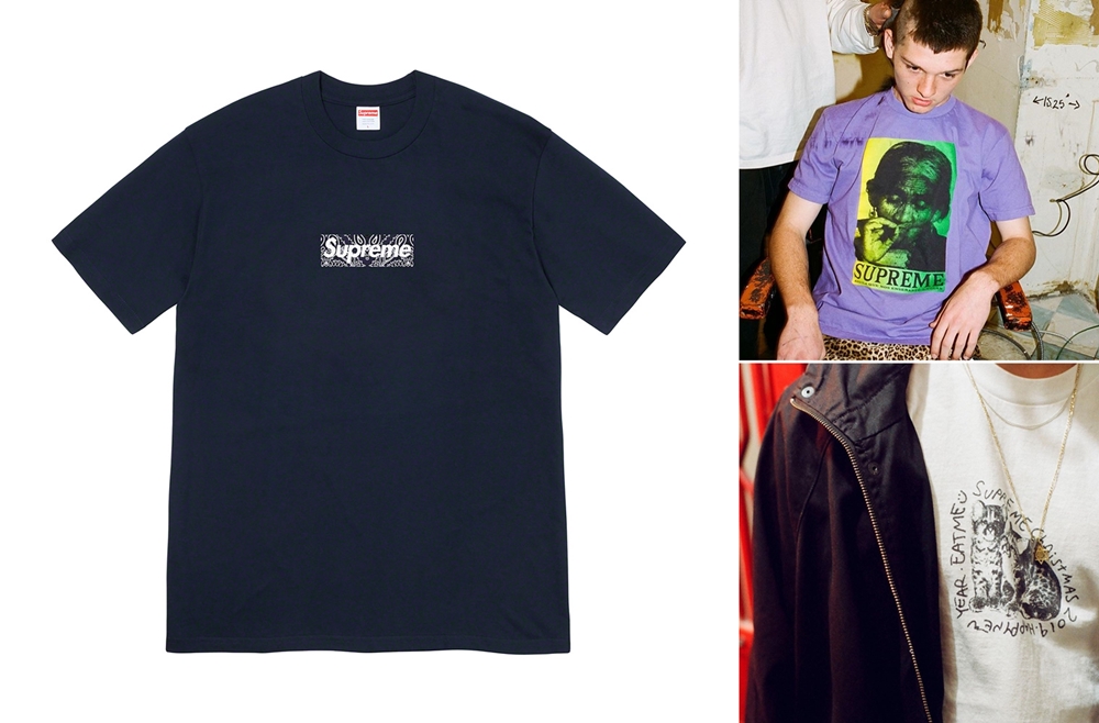 12/21発売！SUPREME “Bandana” BOX LOGO TEE (シュプリーム “バンダナ” ボックスロゴ) & WINTER TEE & XMAS TEE & 2019 F/W レギュラーアイテム一覧！