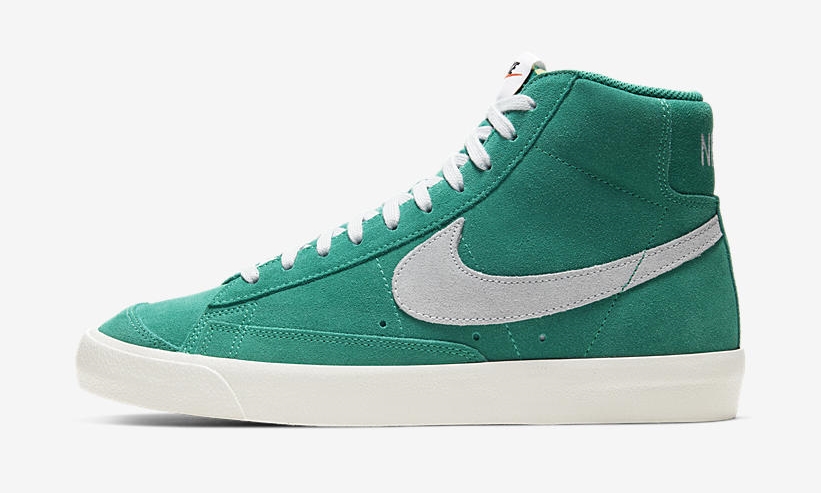 nike blazer green suede