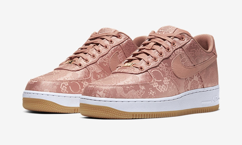 【1/21、1/25 発売】CLOT x NIKELAB SILK AIR FORCE 1 LOW PREMIUM “Pink/White” (クロット ナイキラボ シルク エア フォース 1 ロー プレミアム “ピンク/ホワイト”) [CJ5290-600]