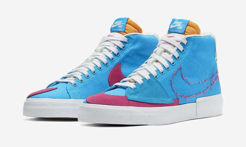 ナイキ SB ブレーザー ミッド エッジ “レザーブルー/ウォーターメロン” (NIKE SB BLAZER MID EDGE “Laser Blue/Watermelon”) [CI3833-400]