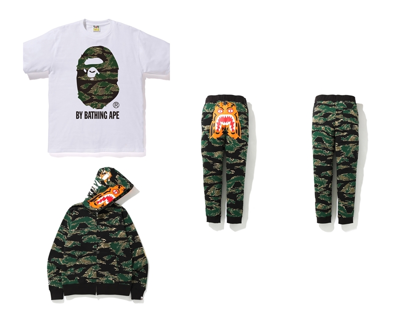 A BATHING APE TIGER CAMO COLLECTION ニューアイテムが12/28から発売 (ア ベイシング エイプ)