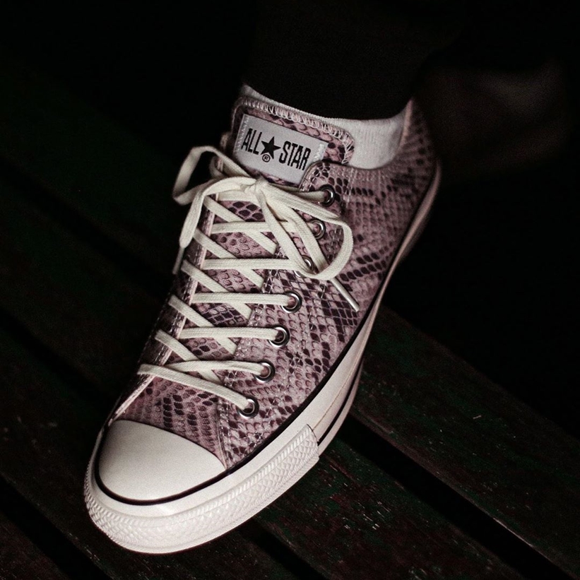 パイソン柄のWACKO MARIA x CONVERSE “U.S.ORIGINATOR ALL STAR OX/WM”が1/3発売 (ワコ