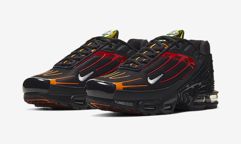 ナイキ エア マックス プラス 3 "ブラック/オレンジ/ユニバーシティレッド" (NIKE AIR MAX PLUS III "Black/Orange/University Red") [CV1643-001]