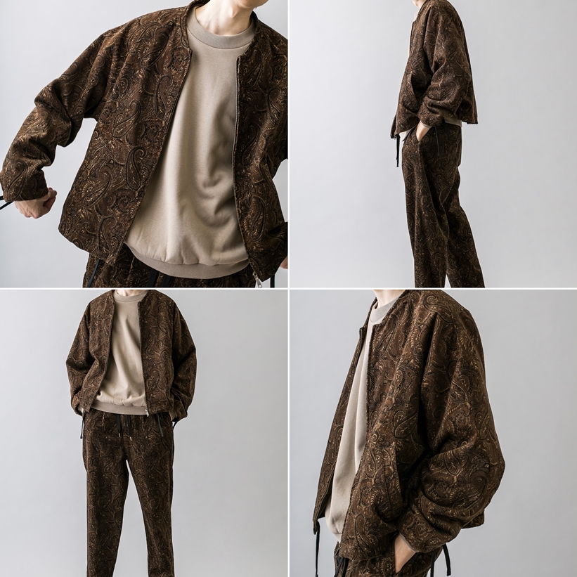 monkey timeからペイズリー柄をコーデユロイ素材にプリントしたセットアップ「PAISLEY PRINT CORDUROY SET-UP」が新年 1/2から発売 (モンキータイム)