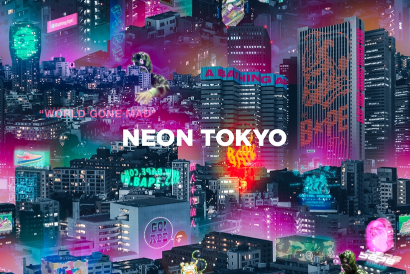 A BATHING APEから東京の街にフォーカスした「NEON TOKYO COLLECTION」が1/4発売 (ア ベイシング エイプ)